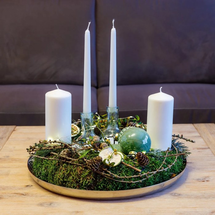 Coffee table xmas decor