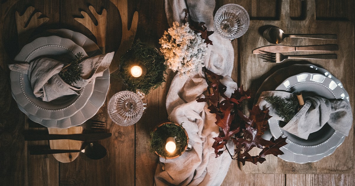 Fall farmhouse table decor