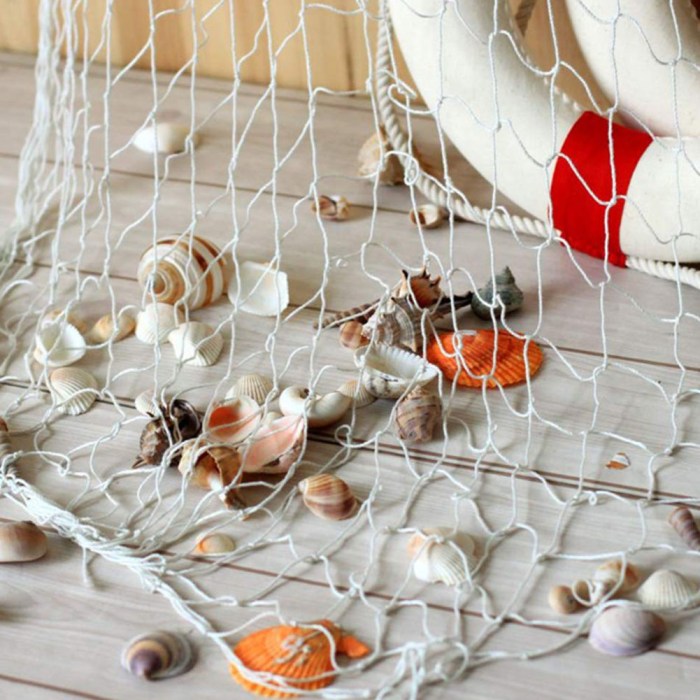 Fishing net wall decor ideas