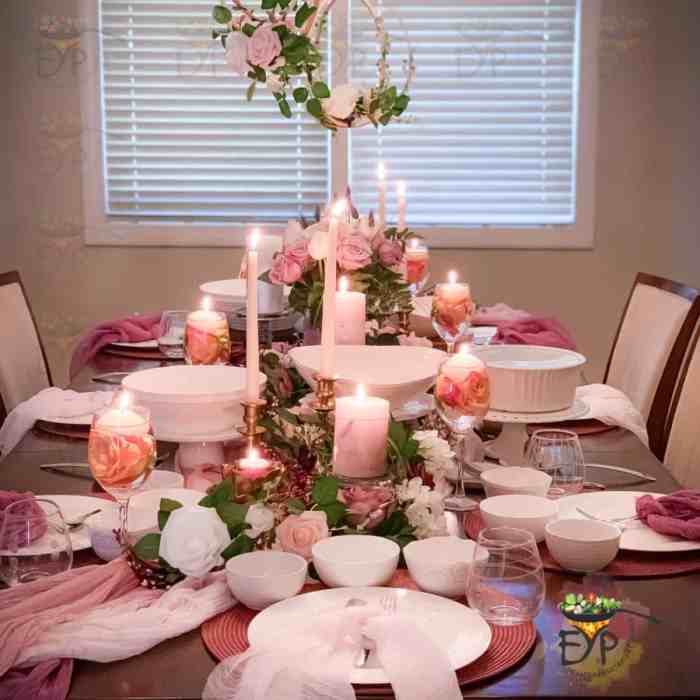 Pink and Green Table Decor A Design Guide