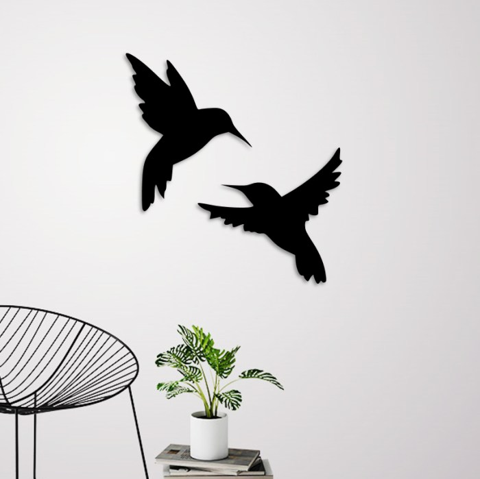 3d birds wall decor