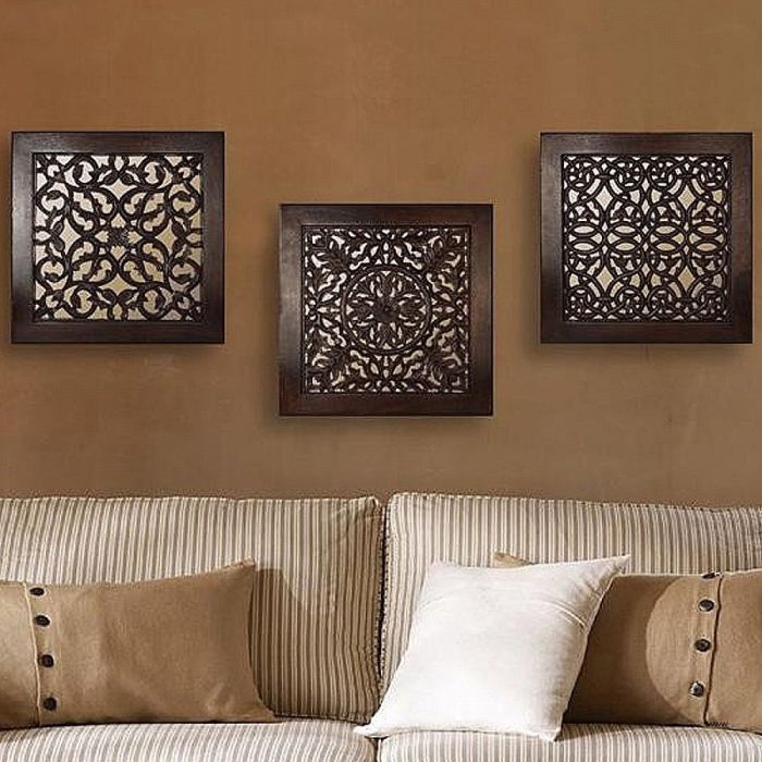 Set of three wall decor