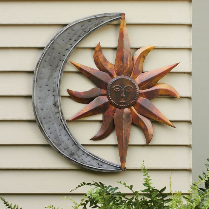 Outdoor metal wall decor large