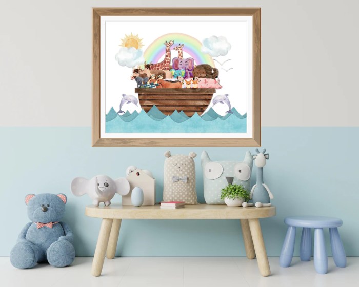 Noah's ark wall decor