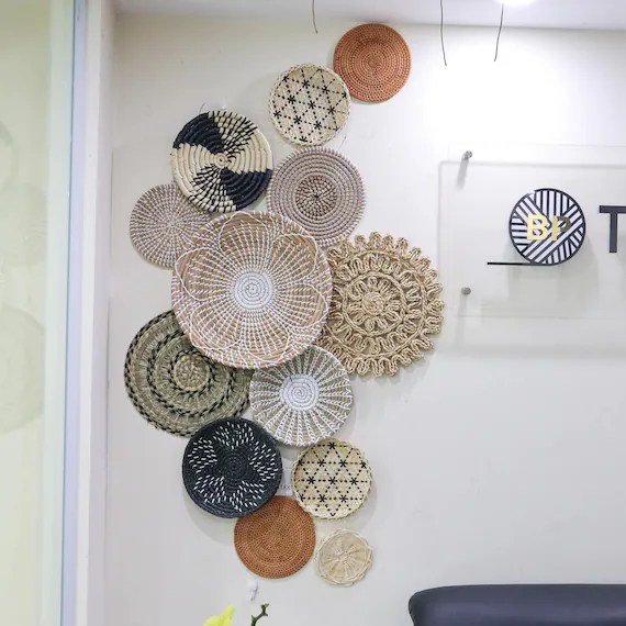 Basket wall decor ideas