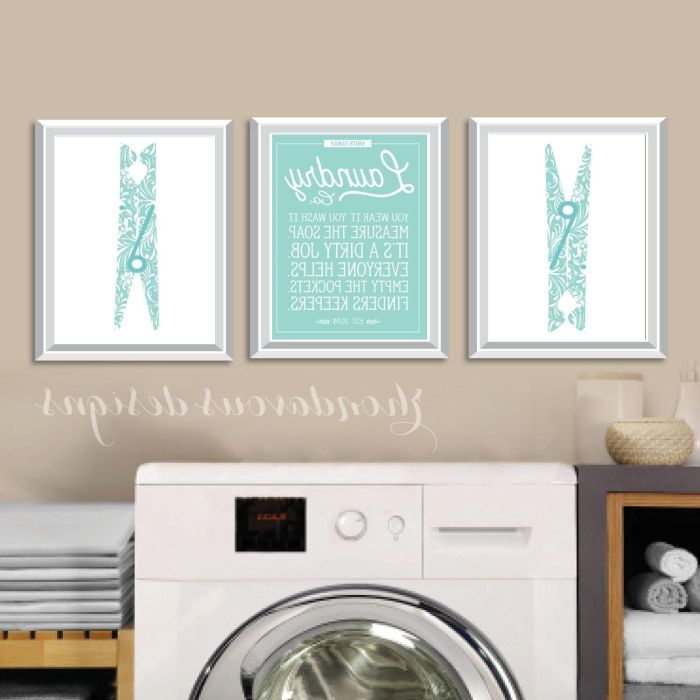 Laundry room wall decor