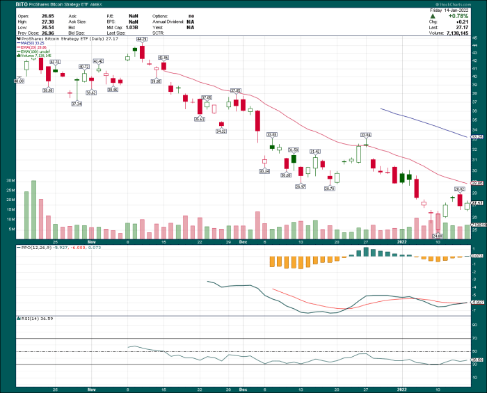 Bito stock price