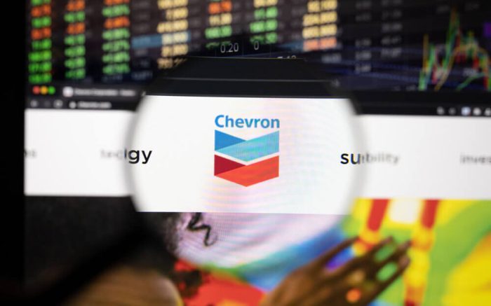 Chevron stock price